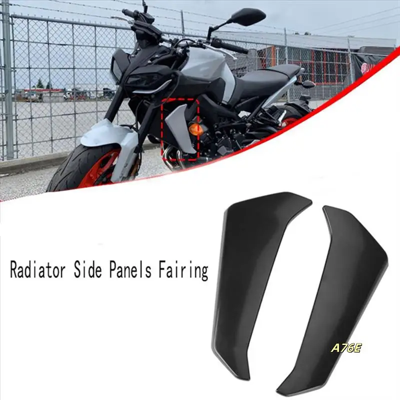 

Black Motorcycle Radiator Side Panels Protector Cover Fairing For Yamaha MT09 MT-09 MT 09 2017-2020 Parts