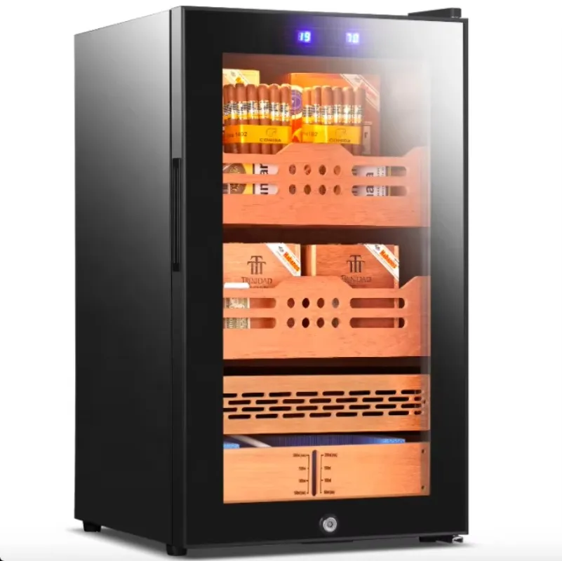 Humidor de cigarros 200 - 300 piezas de enfriamiento de compresor de tamaño pequeño de cigarros independiente