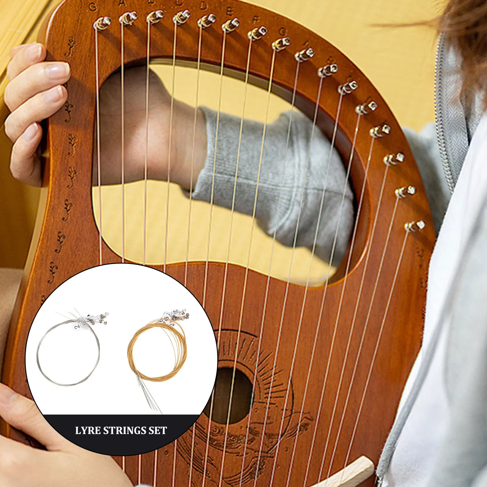 

Adjustable Lyre Strings Music Instrument Accessories Stringed Musical Instruments Fittings Practical Long-lasting