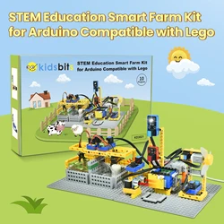 Keyestudio Kidsbits ESP32 IOT inteligentny zestaw rolniczy dla Arduino kompatybilny z obsługą Lego programowanie graficzne 10 projektów + pakiet upominkowy