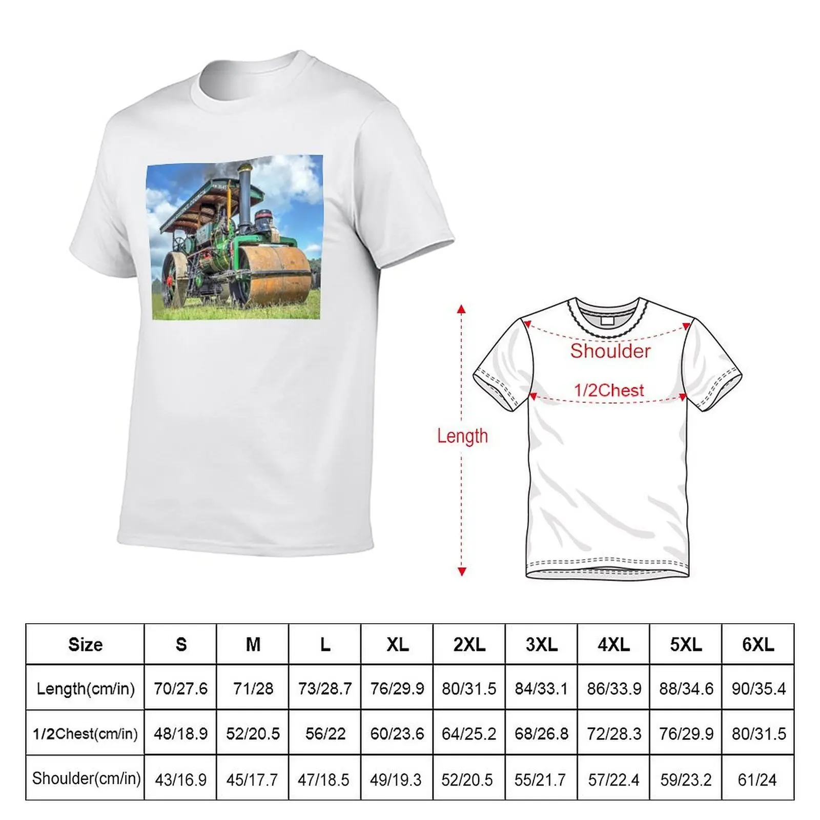 Marshall Steam Roller T-Shirt cotton t shirt man man t shirt heavy cotton man t shirt graphic T-shirt
