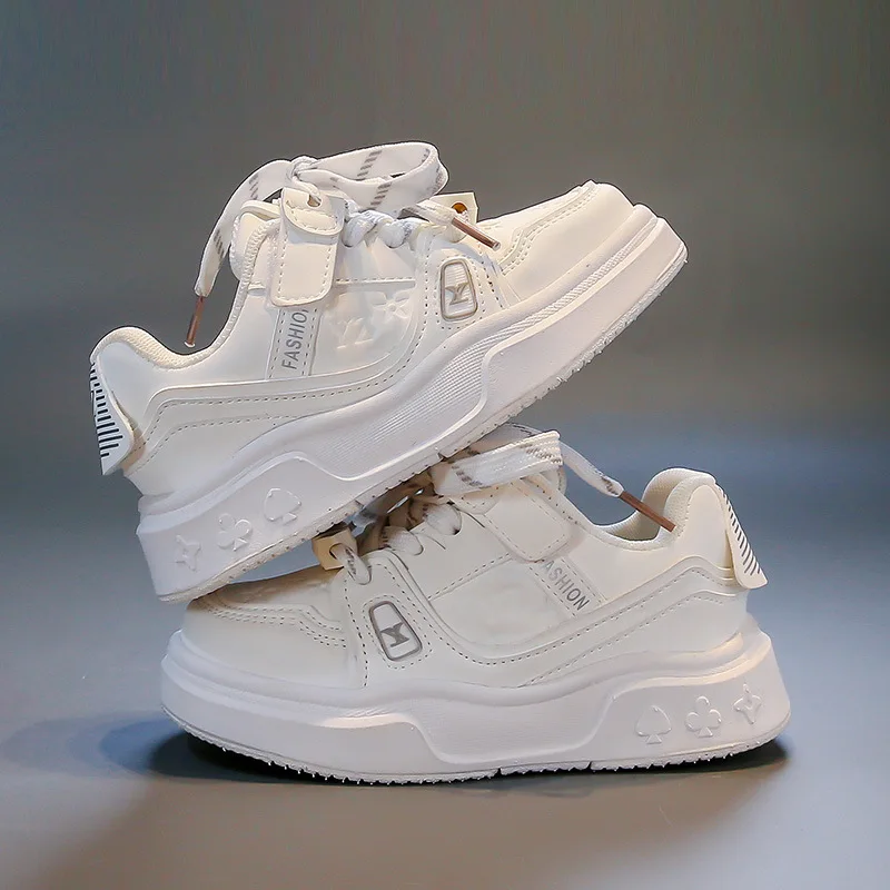 Spring  Autumn Sportsshoe2026new Style Simple European Child Soft Board Shoe Casual Child Anti Slip Travel Versatile Walkingshoe