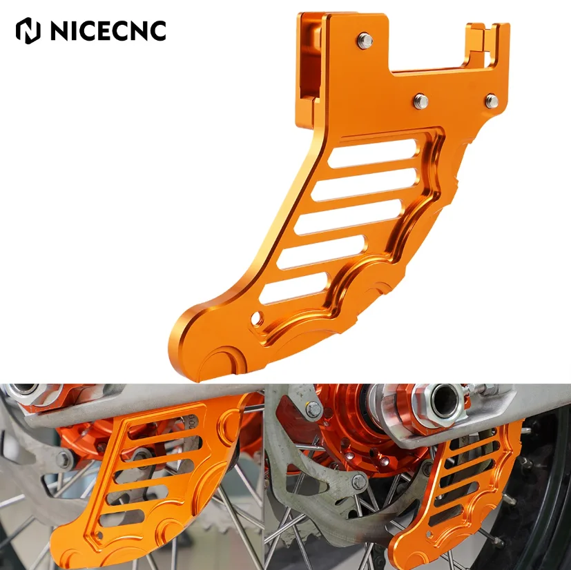 NICECNC Rear Brake Disc Guard For KTM 2004-2022 EXC 300  EXCF 350 EXC 200 250 SX 125 SXF 450 500 530 XC XCF XCW XCFW TPI 6 Days