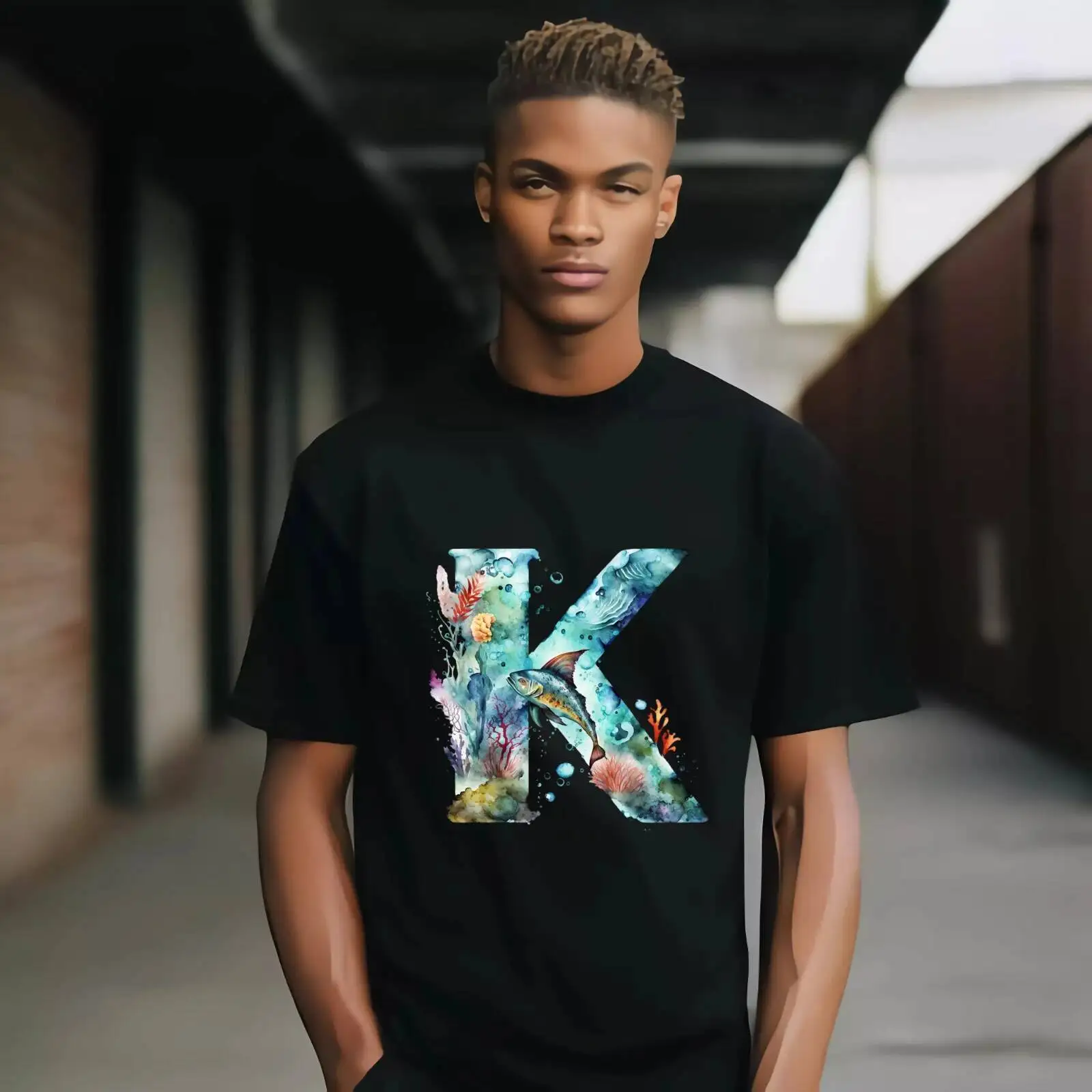 Retro Flower A-Z Letter Visual Design Iron On Transfer for Clothing DTF Transfers Ready to Press Heat Transfer Printing
