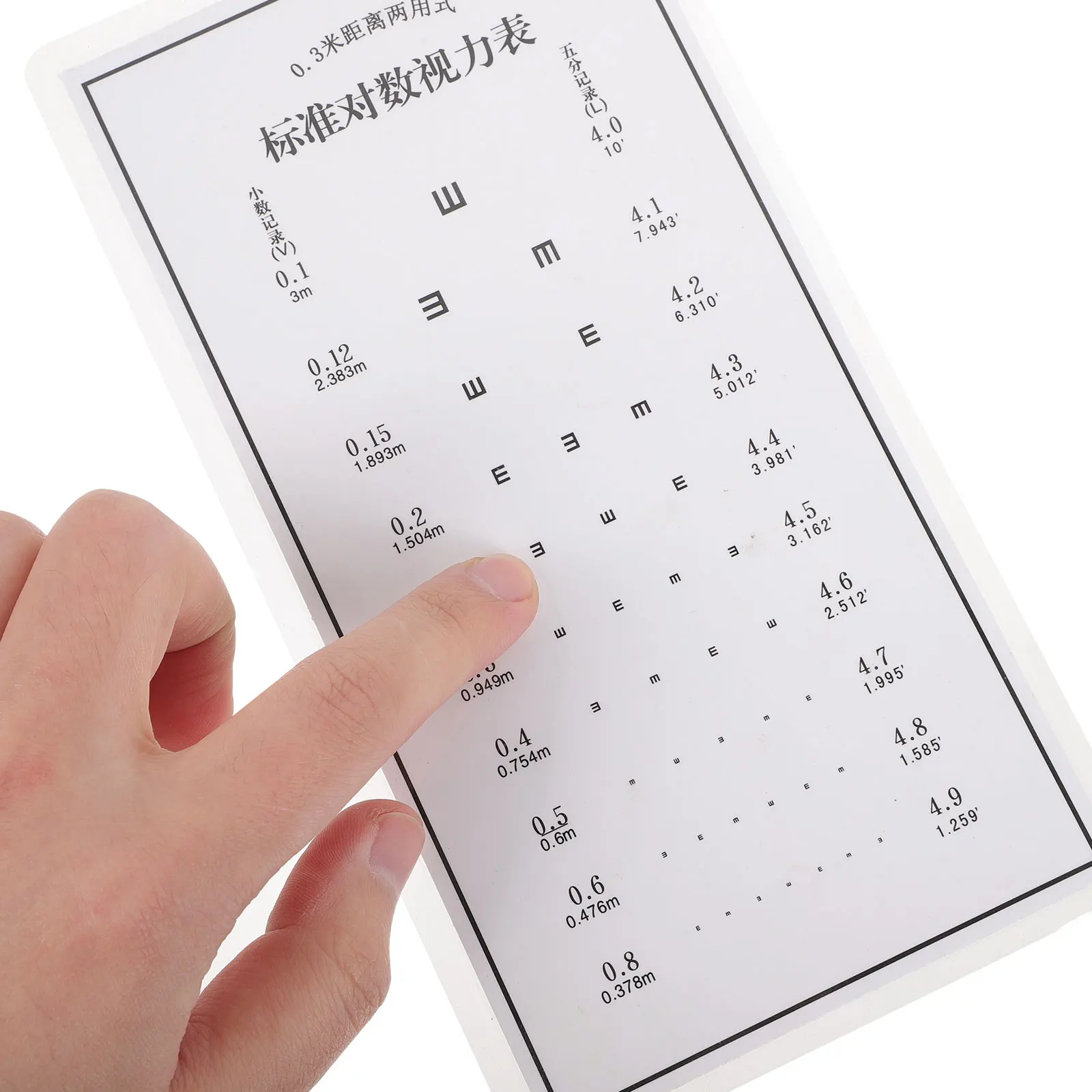 

2 Pcs Test Chart Eye Charts for Exams Poster Visual Examination Standard