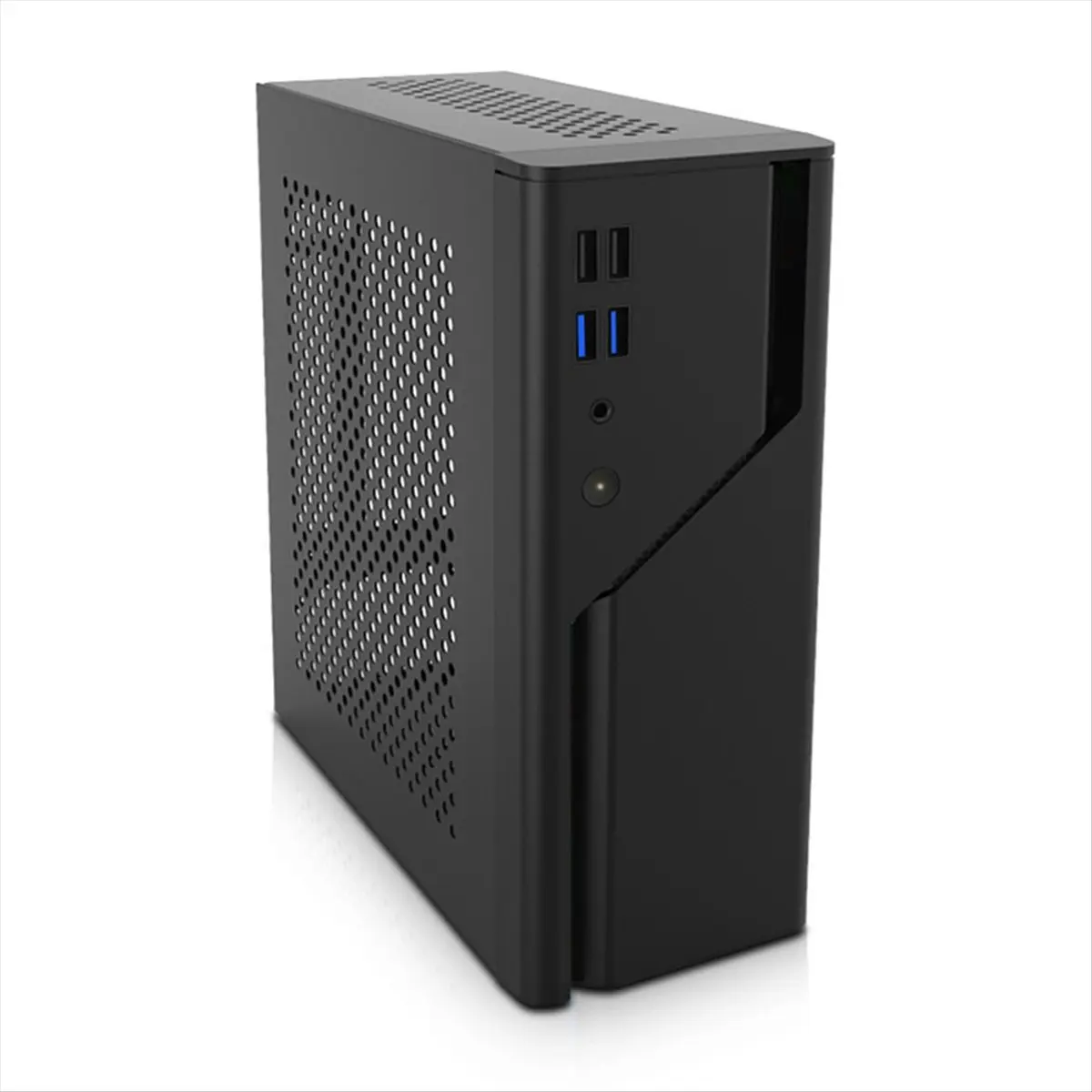 Welcome Deal~Mini Computer Chassis Steel Construction Portable Saves Desktop Space Placement for Small Desk or Stand No ARGB