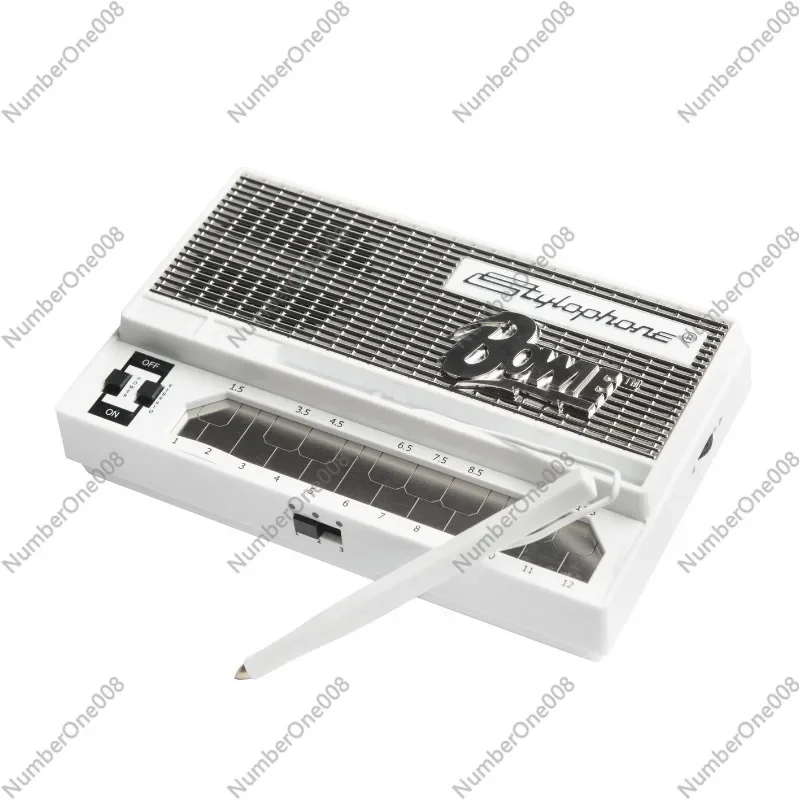 Stylophone portable pocket electronic instrument synthesizer mini keyboard piano arrangement music production equipment