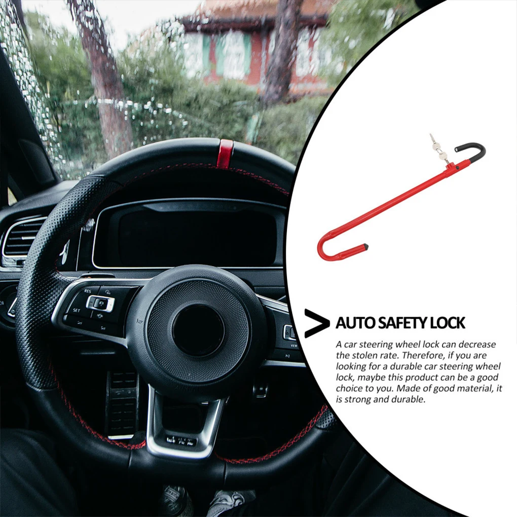 Car Steering Wheel To Brake Pedal Lock Antitheft Locking Devices Universal Durable