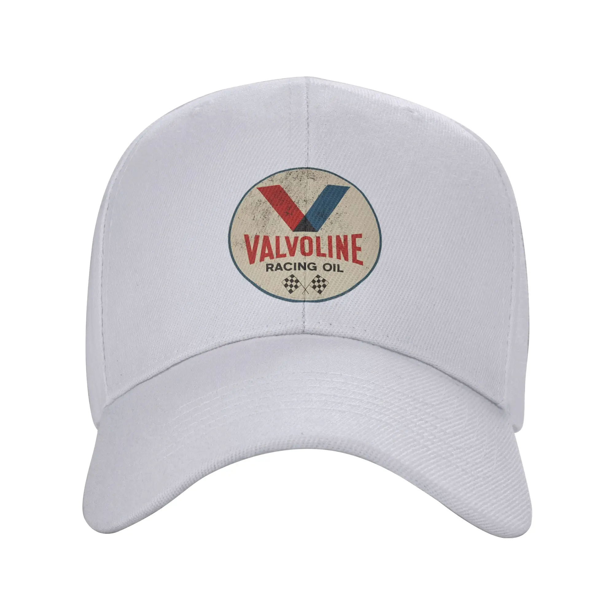 Fashion Valvoline Racing Sign Curved Brim Baseball Cap Collegiate Style Cap Women's