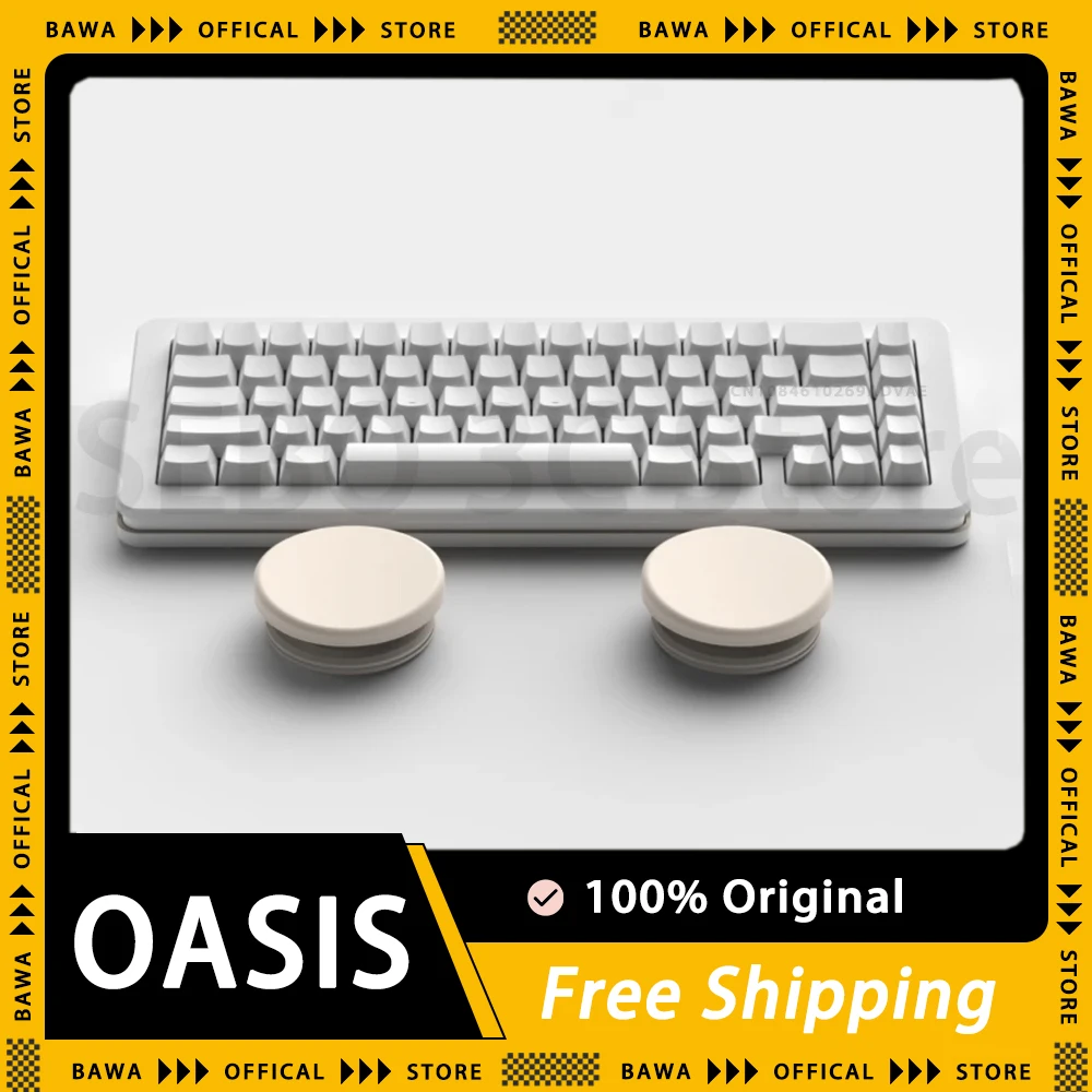 

OASIS Palm Rest For Mechanical Keyboard Ergonomic Split Hand Support Movable RGB Keyboard Wrist Rest PC Gaming Office Accessory