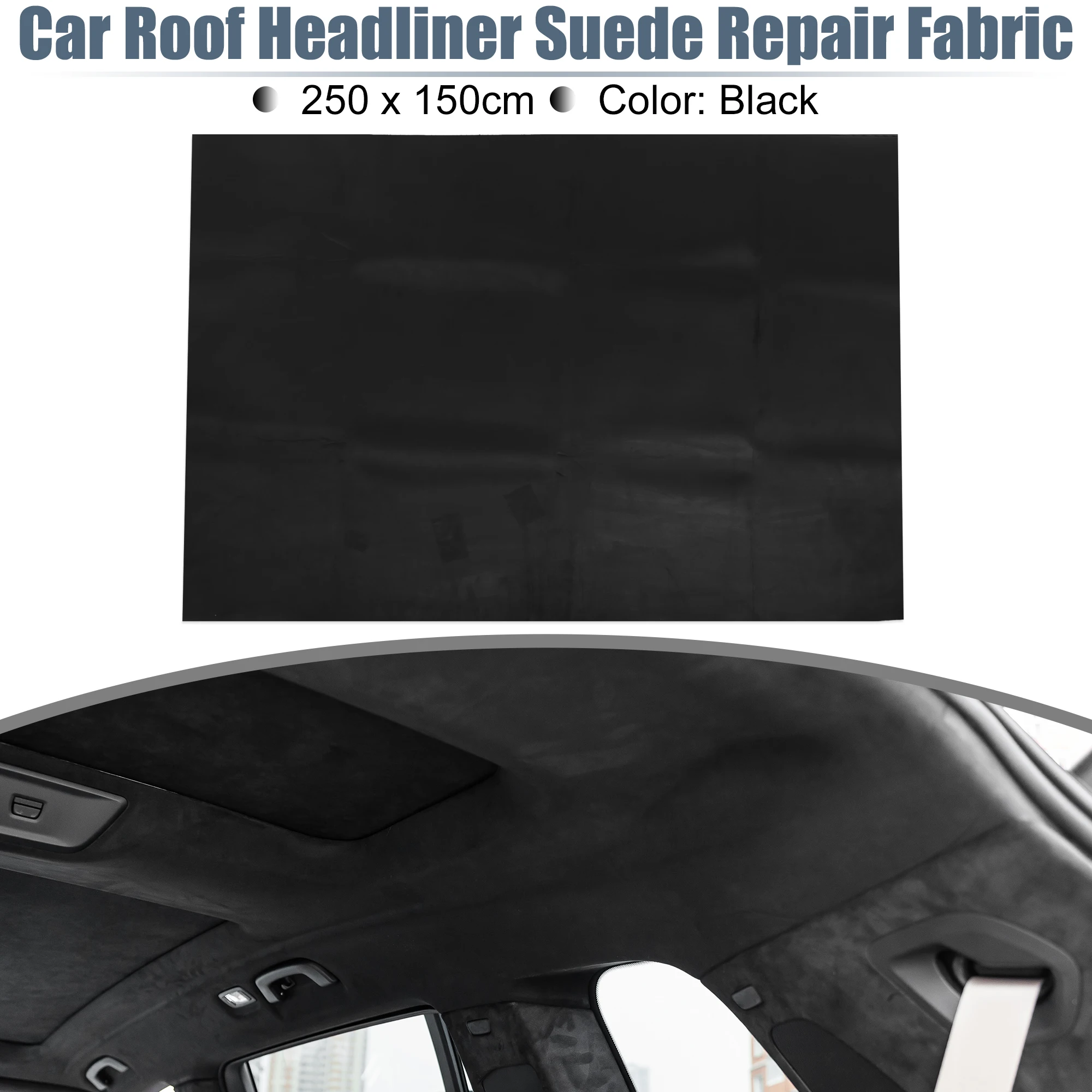 UXCELL Suède Headliner Stof Schuimsteun voor Auto Vrachtwagen Interieurbekleding Beschermen Veroudering Gebroken Vervaagd DIY Vervanging 200x152cm