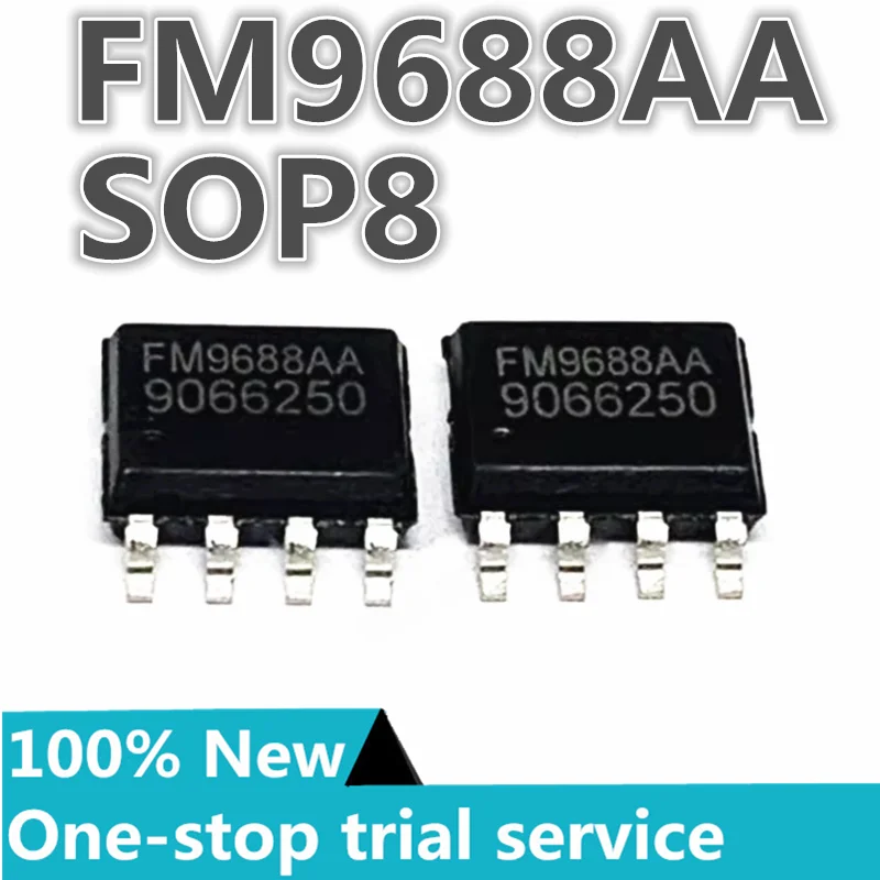 5-100pcs %New original FM9688AA SOP8 TWS Bluetooth headphone charging bay mobile power management IC chip