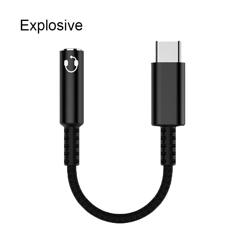 Digital Audio Type-c To 3.5mm Headset Audio Adapter Cable for Samsung Google Huawei phone Support Karaoke/HD call/line control