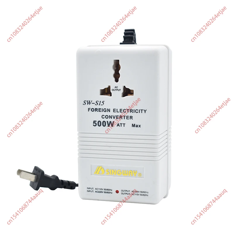 

SW S15 500W Voltage Transformer 220V To 110V and 110V To 220V Dual Direction Power Converter Travel Adapter for Electric