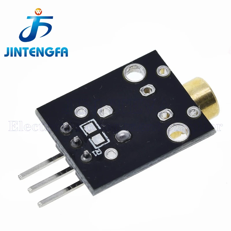 1PCS KY-008 650nm Laser sensor Module 6mm 5V 5mW Red Laser Dot Diode Copper Head for Arduino
