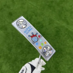 New Super Clown Golf Club Silver Straight Putter 33/34/35 Inches with Headcover with Logo