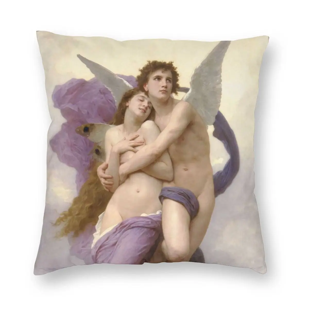اختطاف Psyche William-Adolphe Bouguereau ساحة المخدة البوليستر الكتان المخملية الإبداعية كيس وسادة غطاء وسادة السيارة