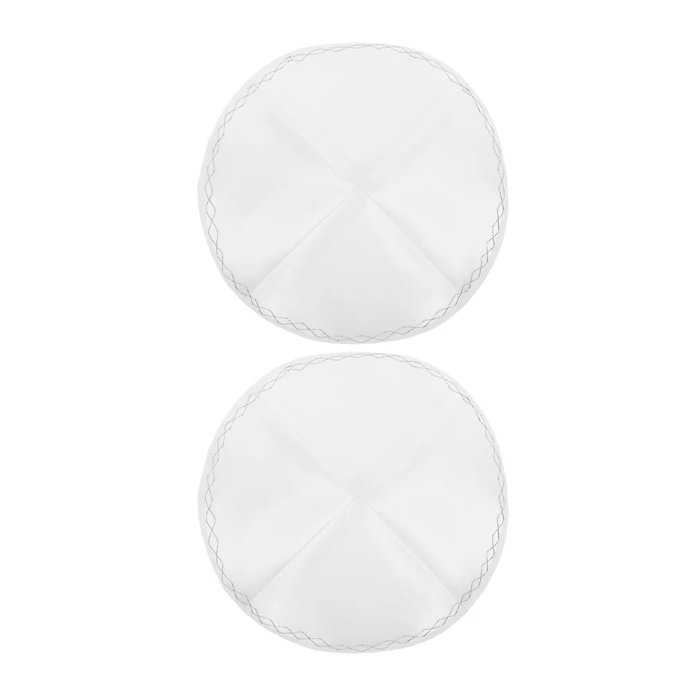 

2 шт. еврейская шляпа белая кипа легкая молитвенная кепка с черепом элегантная для свадьбы мицва шаббат религиозные мероприятия