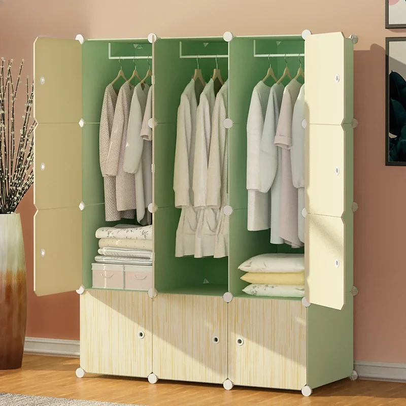

Simple wardrobe modern simple assembly dormitory storage storage cabinet rental room bedroom household small