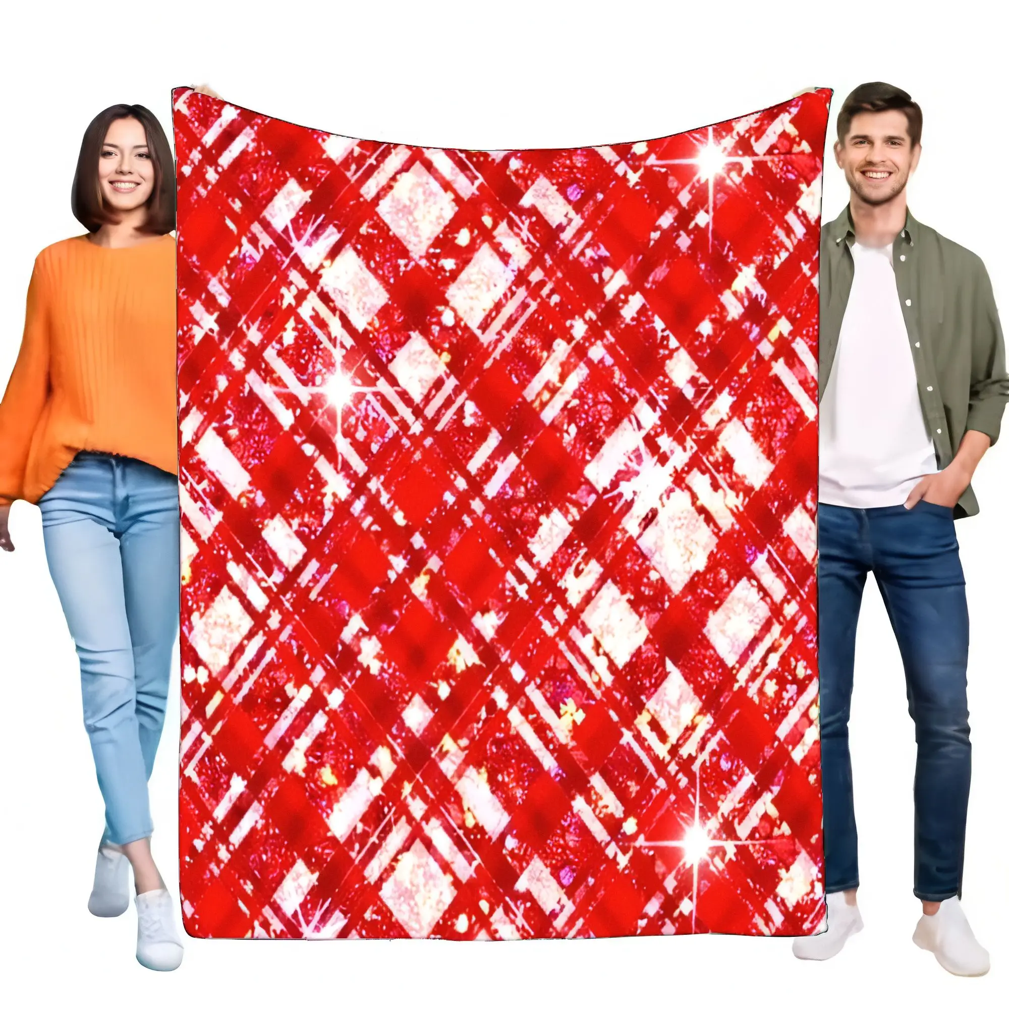 Red Plaid Blanket Soft and Cozy Sofa Throw Perfect for Home Décor Lightweight for All Seasons Ideal Birthday or Holiday Gift for