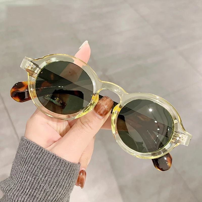 Steampunk Small Frame Vintage Round Polarized Sunglasses Women For Men Luxury Brand Designer Sun Glasses Popular Shades UV400