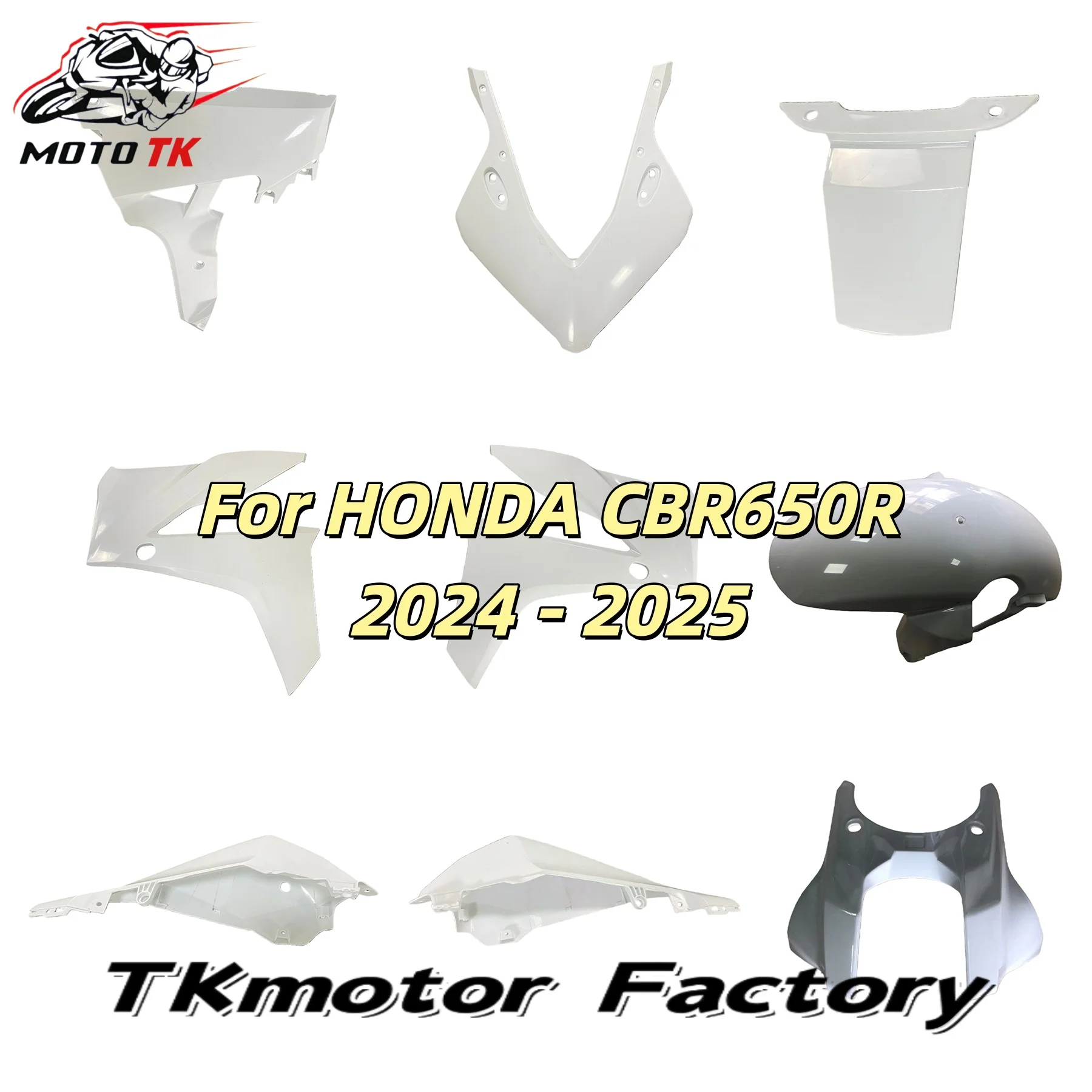 

CBR-650R NEW ABS Motorcycle Full Fairing Kit For HONDA CBR650R 2024 - 2025 Whole Fairings Kits Bodywork Plastics Unpainted