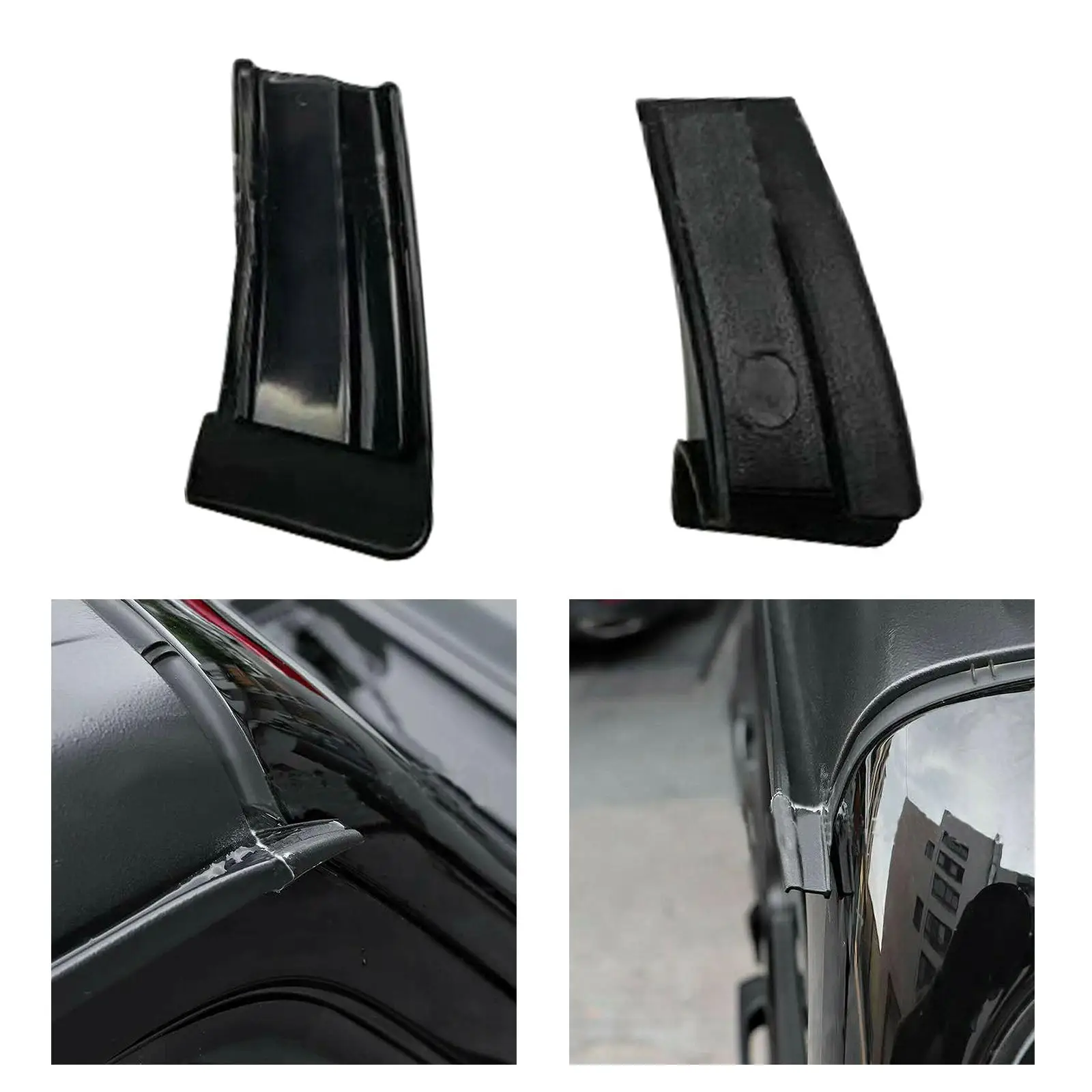 1 Pair Rain Gutter Extension for Wrangler JL 2018-2021 Spare