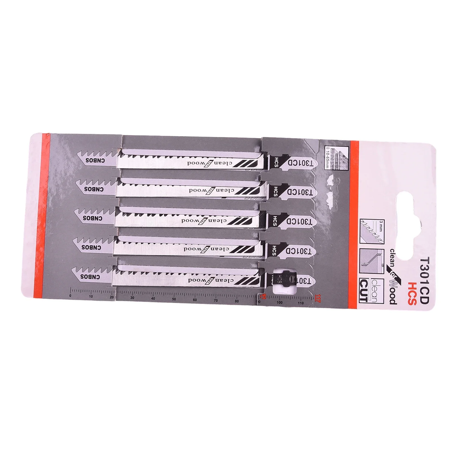 ใบเลื่อยจิ๊กซอว์ T301CD 5ชิ้นใบเลื่อย HCS สำหรับแผ่นแผ่นพลาสติกชิ้นส่วนเครื่องมืองานไม้5ชิ้น