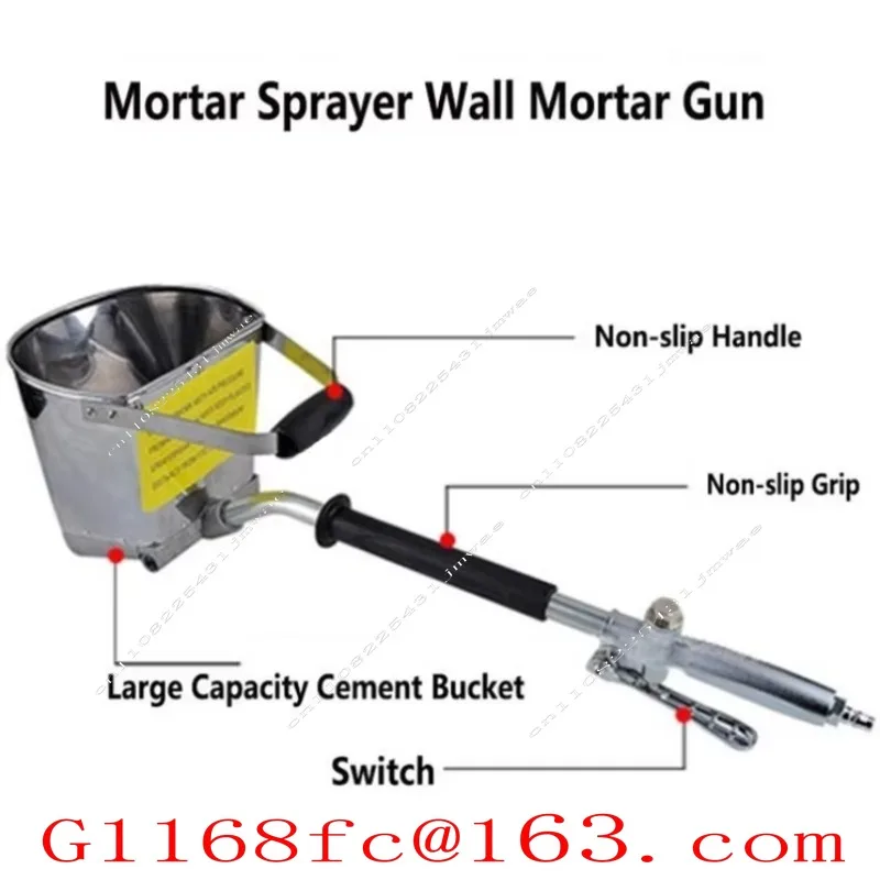 New Electric Gypsum Hopper Hot Sale Wall Mortar Cement Mortar Sprayer 220 Volt Motor Assembly