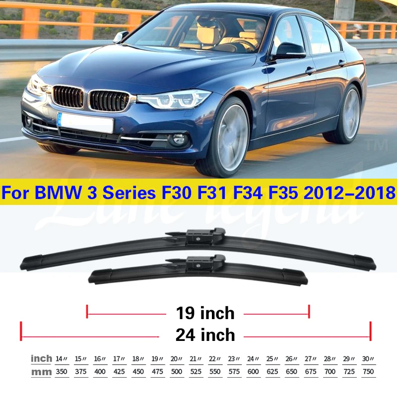 For BMW 3 Series F30 F31 F34 F35 2012 2013 2014 2015 2016 2017 2018 Car Wiper Blades Brushes Windshield Windscreen Accessories