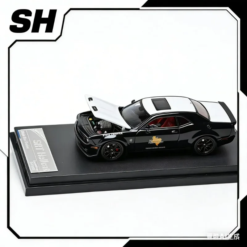 

Масштабная модель автомобиля Dodge SRT Hellcat Texas Highway Patrolman из литого сплава, 1:64, коллекционная, для взрослых, игрушка для мальчиков