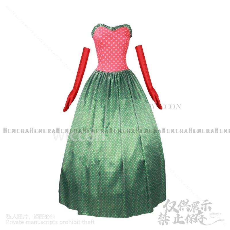 Disfraz de Navidad de película de Anime, vestido rojo y verde, Cosplay de Lolita, uniforme Martha May Whovier para niñas y mujeres, personalizado para Halloween