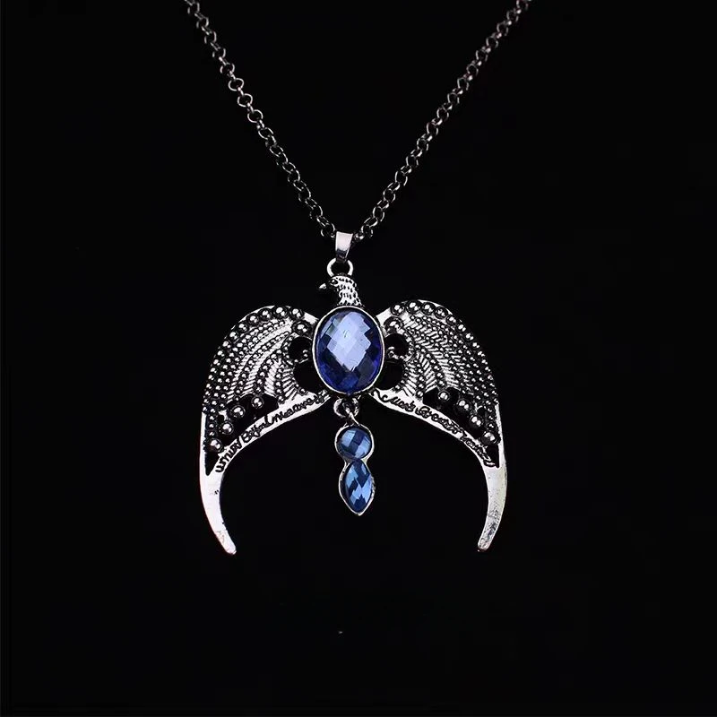 Harries Magic Potters for Men and Women Vintage Char Ravenclaw Eagle Crown Pendant Necklace Jewelry A Beautiful Gift for A Girl