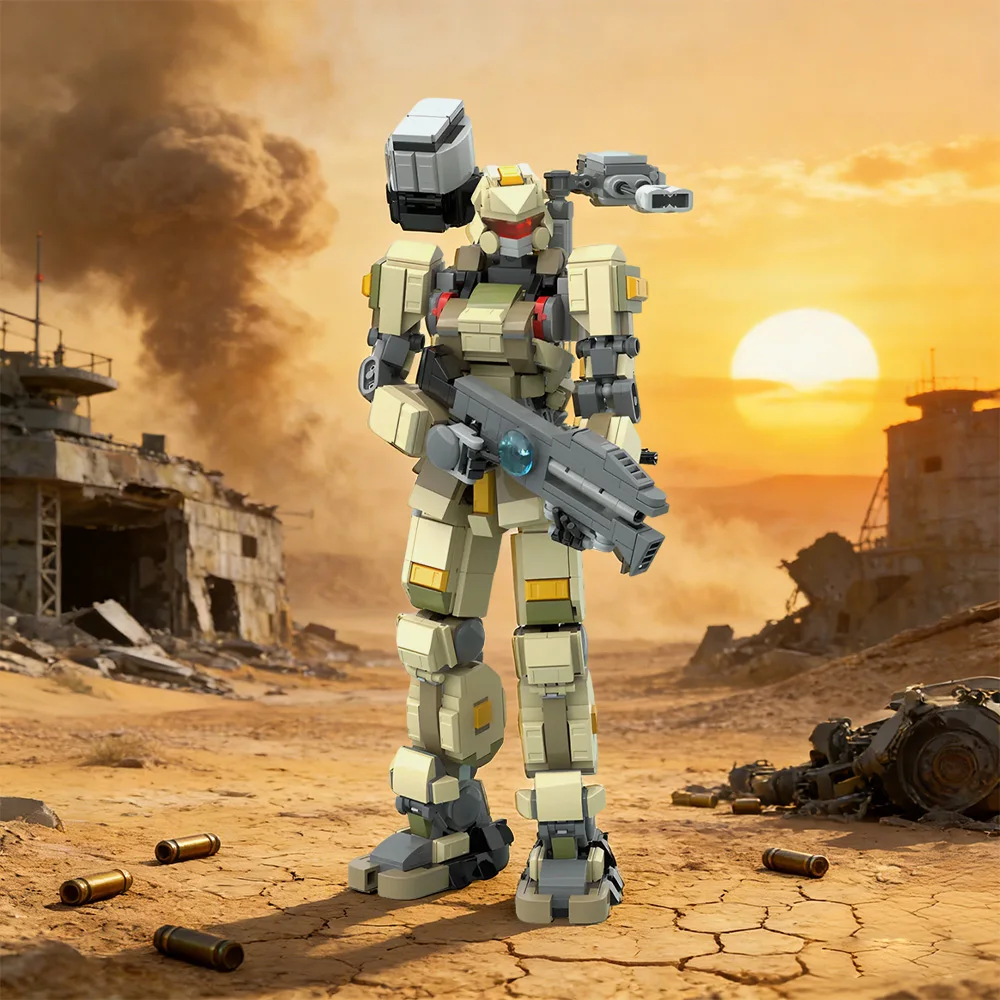 

MOC Serraphore Building Block Tactical Mech DIY Scout Robot Brick Toy for Adults Gift