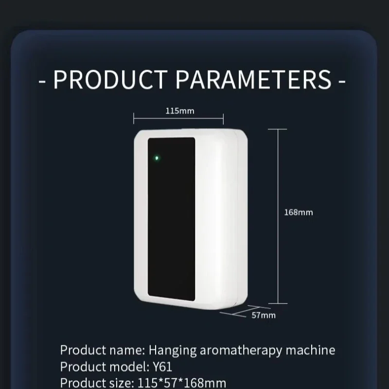 Electrodomésticos Bluetooth y wifi APP máquina aromática montada en la pared difusor de aceites aromáticos para vestíbulo de Hotel Aroma aceite esencial Fragra