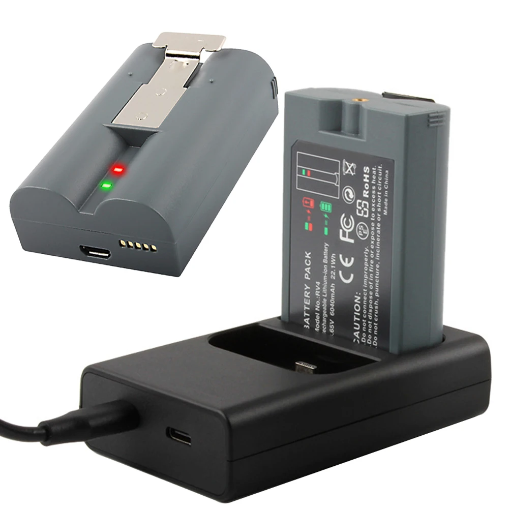 

Dual-Port Battery Charger DC 5V Dual Port Charging Station Ring Battery Charger Station for Ring Stick Up Cam Battery