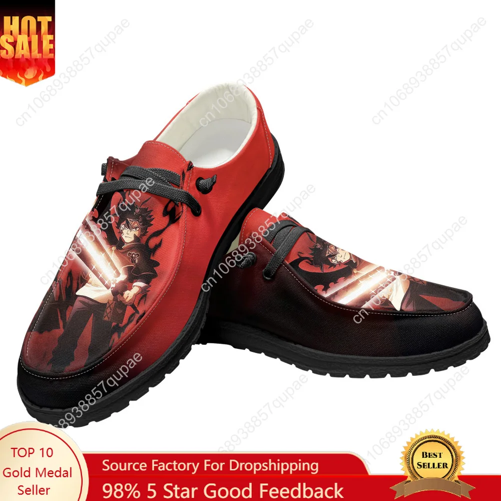 

Black Clover Casual Shoes Anime Cartoon Cute Flat Shoe Men Woman Breathable Outdoor Lightweight Footwear Couple Custom Made Shoe