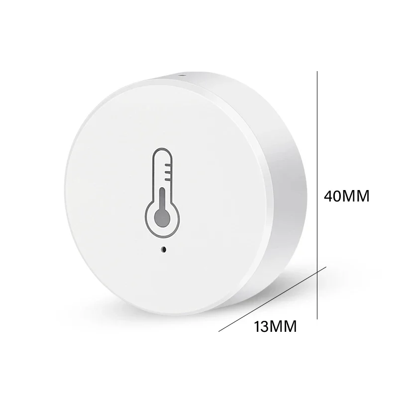 Sensor inteligente de temperatura y humedad Tuya Zigbee, higrómetro para el hogar, Detector a través de la aplicación, funciona con el asistente doméstico, puerta de enlace Zigbee