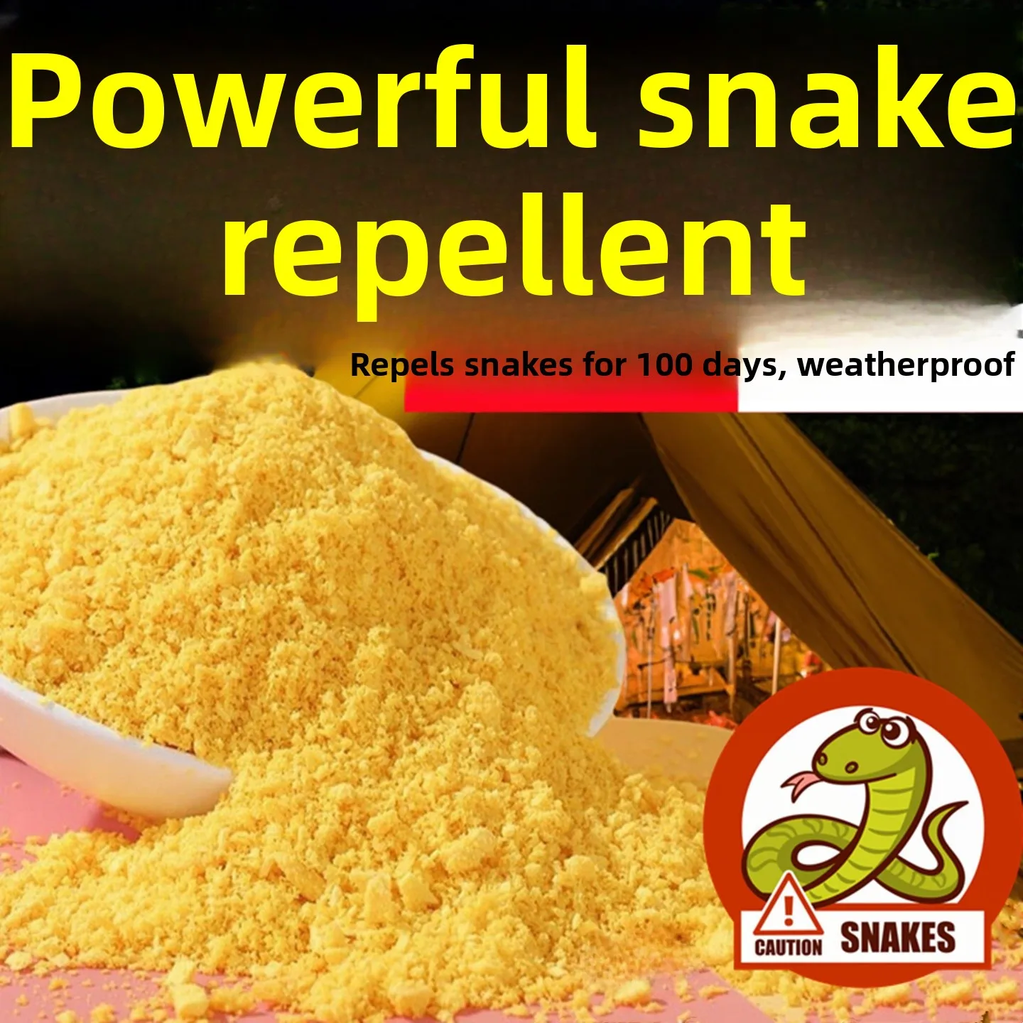 

Long-Lasting Snake Repellent Poer Outdoor Cam Yard Home Use Sulfur Medicine Waterproof Rainproof Strong Effect Pest Con...