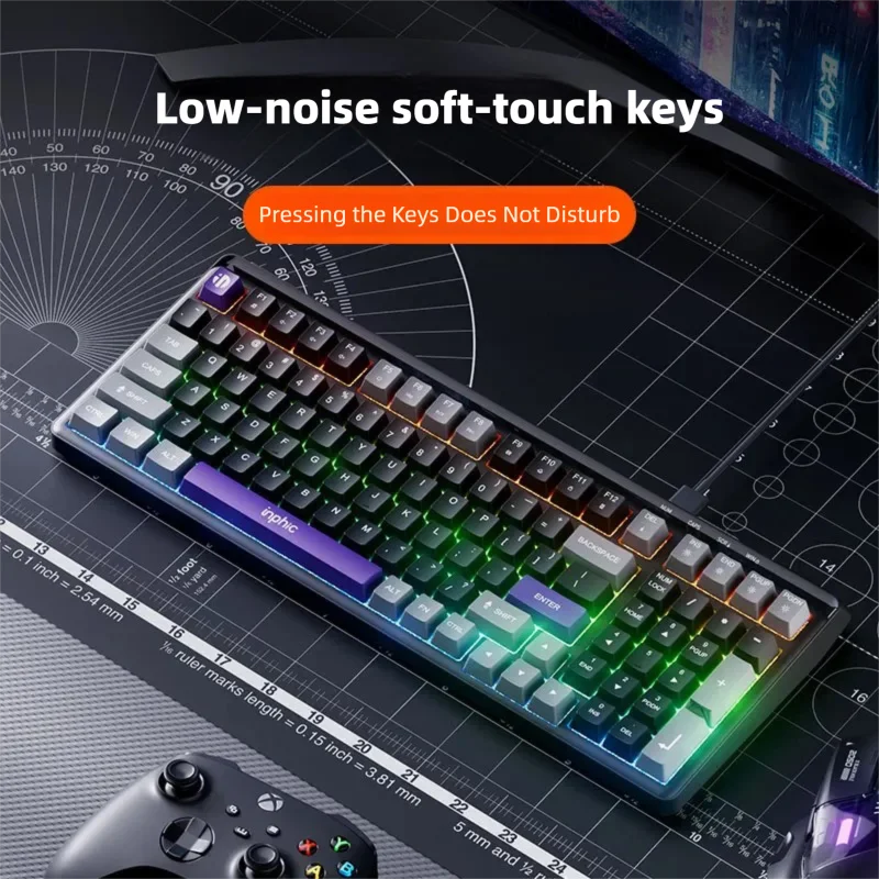INPHIC V98 TYPE-C Przewodowa k – Gaming Keyboard No Noise recenzja i cena
