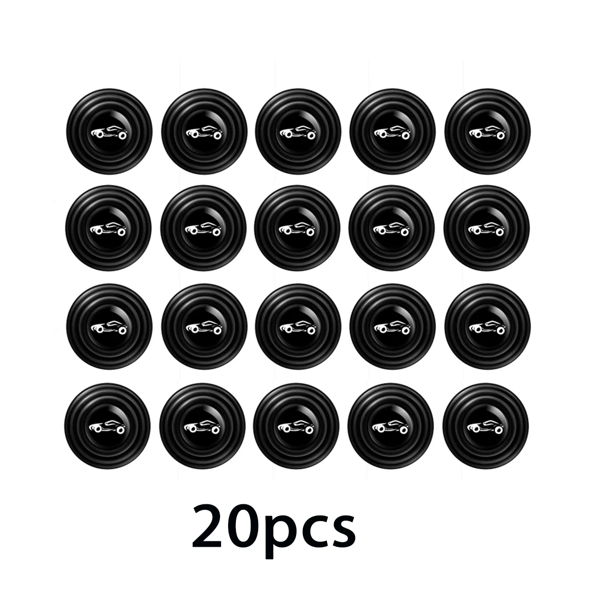 20pcs Silicone Car Door Pads Shock-Absorbing Silent Mat Anti-collision Protector Stickers Buffer Gasket Auto Accessory image 3