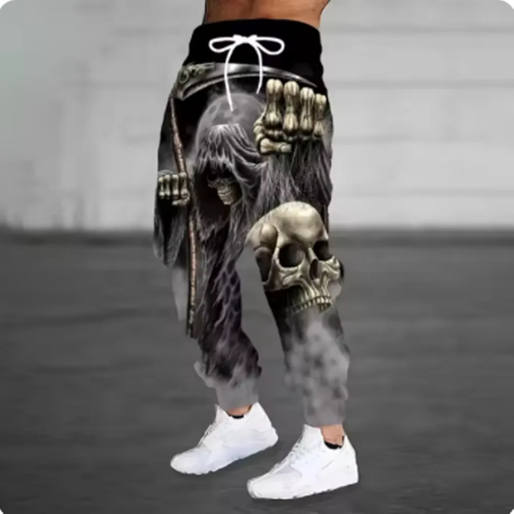 سراويل رياضية مطبوعة ثلاثية الأبعاد للرجال ، هيكل ميكانيكي ، شارع محايد ، ركض غير رسمي ، موضة ، جديد ، خريف ، Z0122