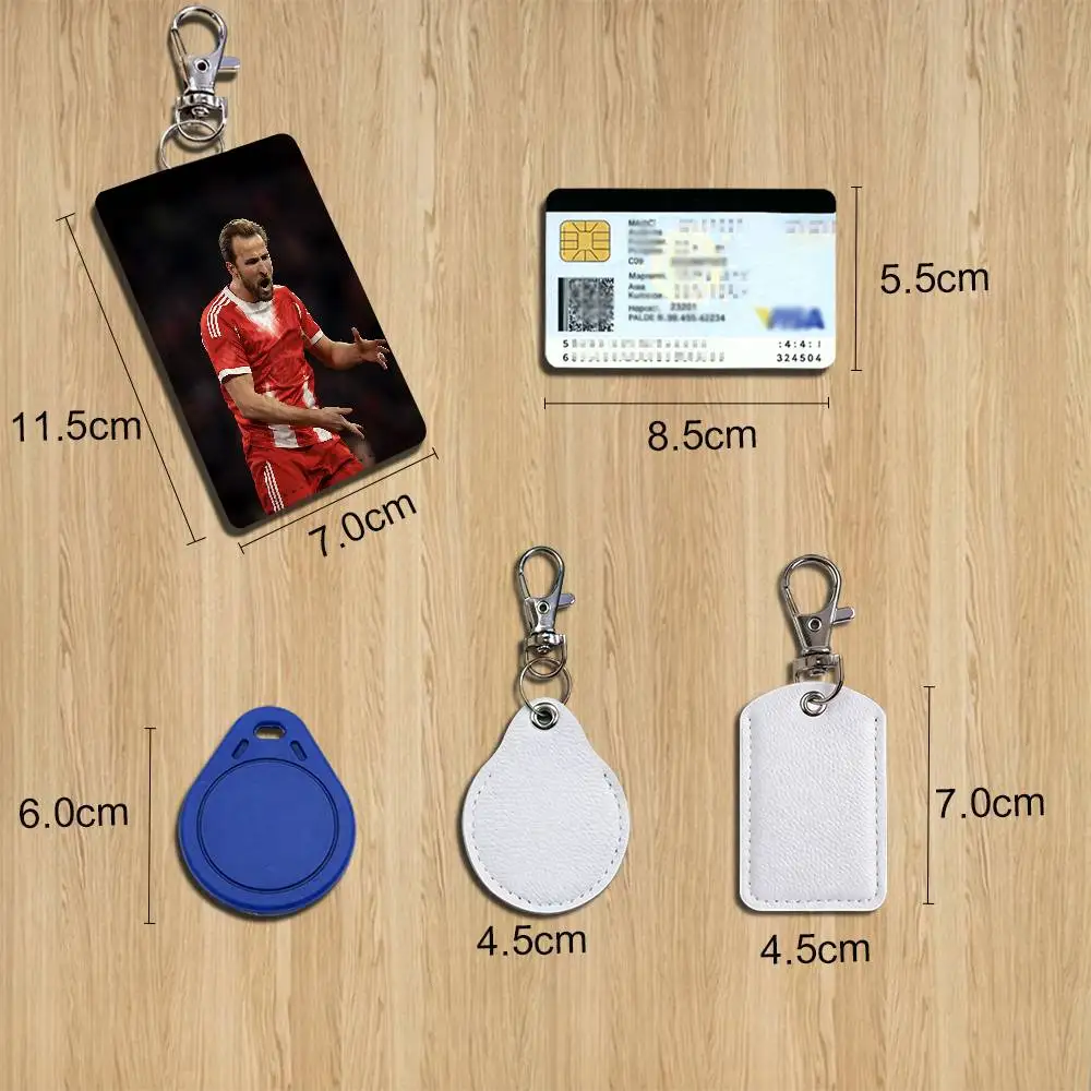 game Harry Kane cool Lamine Yamal Card Holder Keychain Key Ring Door Lock Access Protective Case For Security Gift