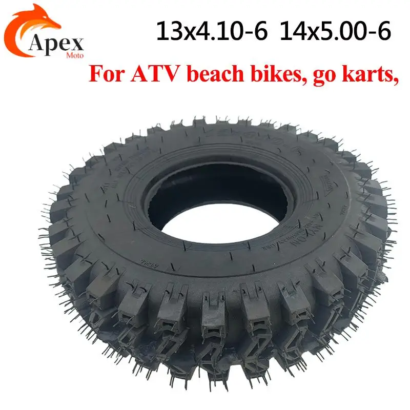 

Front and rear 13x4.10-6 14x5.00-6 vacuum tires for ATV four-wheel off-road go kart tricycle four-wheel tire replacement