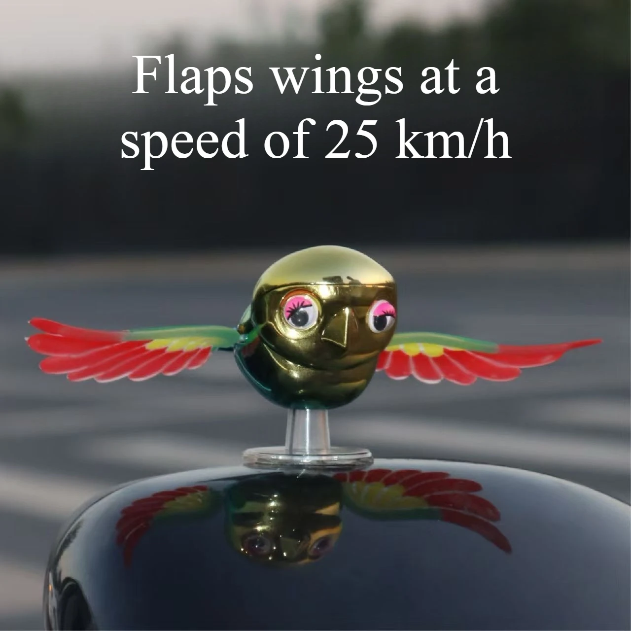 Car Ornaments Decorations Cute Simulation Flying Bird Helmet Accessories Creative Personality Electric Car Helmet Decoration