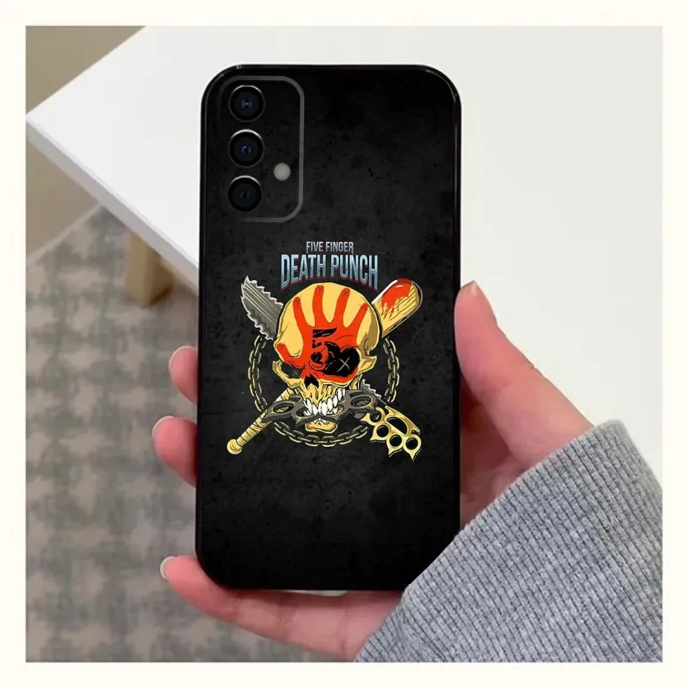 Five F-Finger D-Death Punch Phone Case For Samsung Galaxy A13,A21s,A22,A31,A32,A52,A53,A71,A80,A91 Soft Black Shell