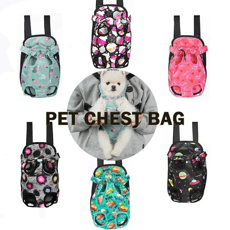 Pet Backpack, Adjustable Pet Front Dog Travel Bag for Traveling Hiking Camping for Small Medium Dogs Cats Puppies