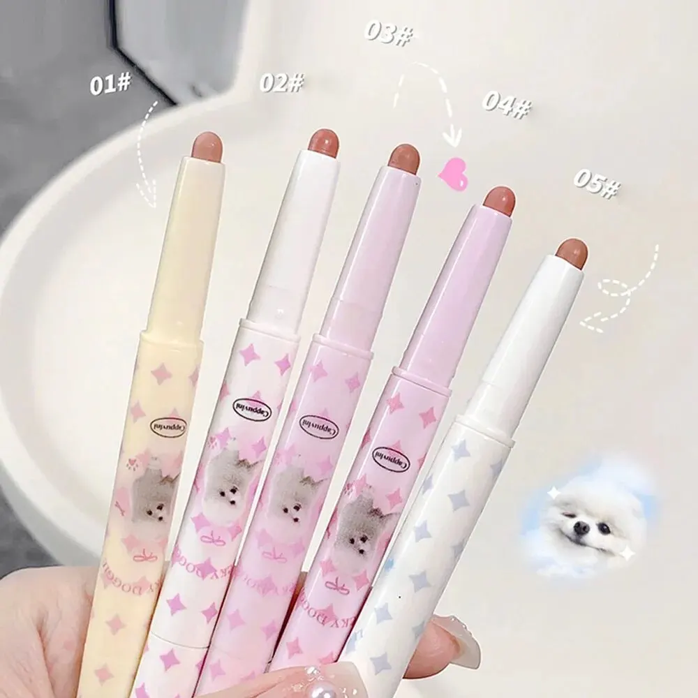 Mooie Zoete Doggie Dubbelzijdige Lipliner Fluwelen Matte Parelmoerachtige Lippenstift Voor Volledige Omtrek Van De Lippen Cappuvini Nude Lip Potlood