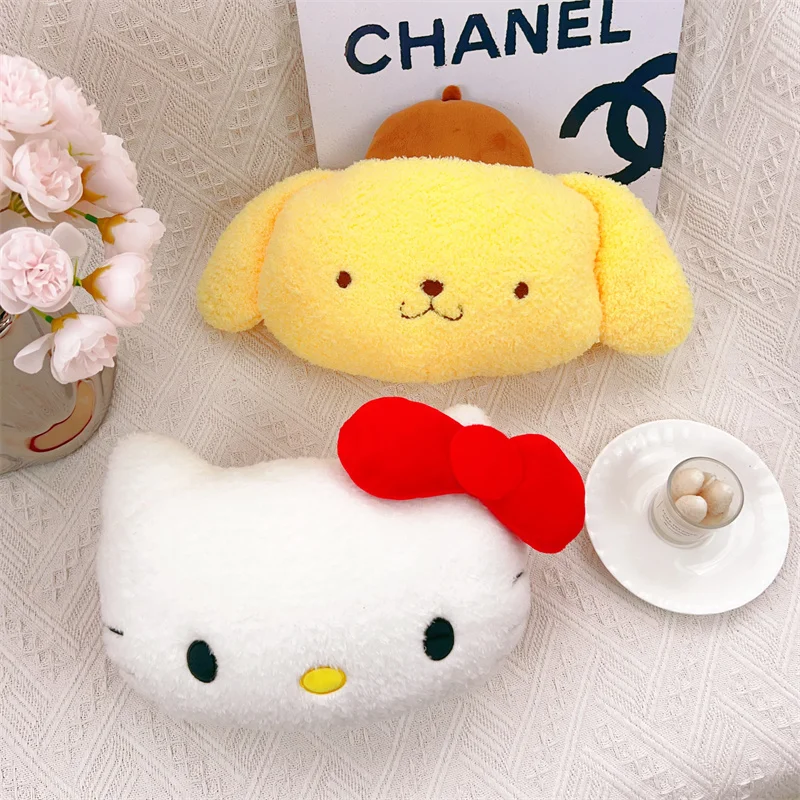 Süße Sanrio Kopfstütze Kuromi meine Melodie Cinna moroll Pom Pom Purin Cartoon Kopfstütze für Autos itz bequeme Wohnkultur Mädchen