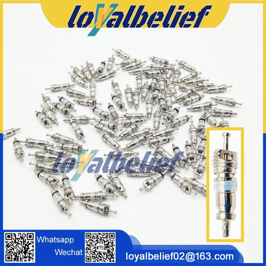 1/100PCS Schrader Valve Core For Auto A/C Air Conditioning / Bike Bicycle Tire / HVAC Replacement